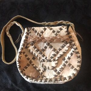 Cowhide leather purse